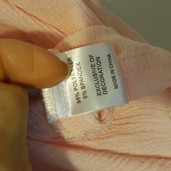 Pastel Pink Sleeveless Scoop Neck Top Lace Bust sz XXL - Picture 7 of 7